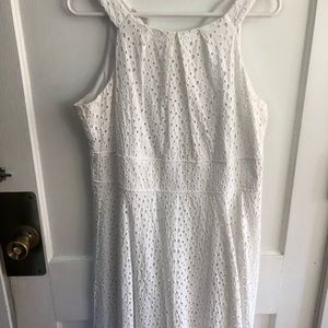 White around the neck dress